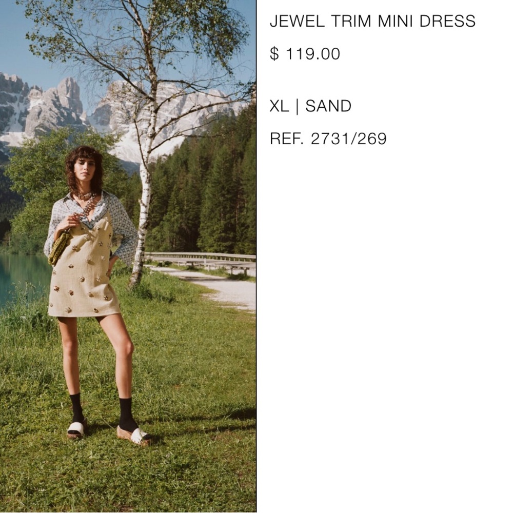 Zara jewel trim mini dress - Picture 5 of 11